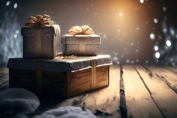 Wrapped Gift Boxes, Generative AI 