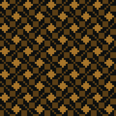 Black and gold geometric seamless pattern 