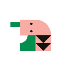 Geometric Memphis Shape Set Illustration