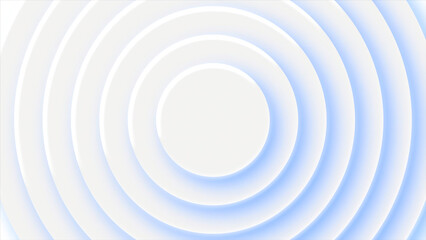 Rings with shadow and rotation effect. Motion. Animated background of rings and rotating shadow. Colored shadow rotates around rings