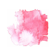 Abstract modern hand painted design with pink color watercolor brushstroke .The picture can be used for the design of postcards, banners, posters, brochures