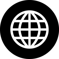 Earth Globe icon. Internet