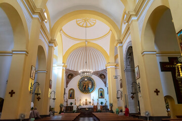 Parish Church of the Incarnation in Almuñecar, Granada, Andalusia, Spain. Europe. September 29,...