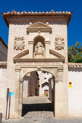 Fototapeta premium Monasterio Santa Isabel la Real is a 16th century convent, located in the Albaicín neighborhood in Granada, Andalusia, Spain. Europe. October 1, 2022 