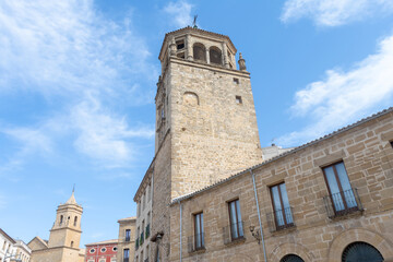 Fototapeta na wymiar clock tower in Úbeda, Jaén. Andalusia, Spain. Europe. October 2, 2022 