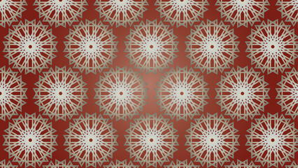 Earth tones colored geometric pattern background with decorative ornamental illustrations