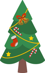 Christmas Fir Tree with Ornaments
