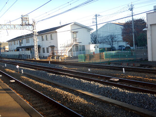 駅舎と線路