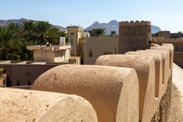 Traditional medieval architecture in Nizwa, Oman. 