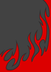 Simple background with flame pattern and with some copy space area