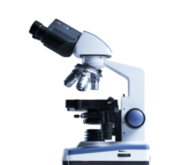 PNG file no background Professional laboratory microscope close up