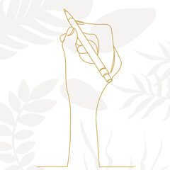hand pencil sketch, continuous line drawing, vector