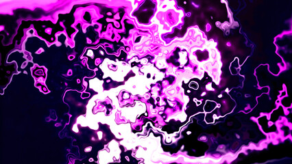 Unknown transforming liquid texture rotating and spreading. Motion. Colorful whirl with abstract random curves.