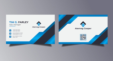 Modern Business Card Creative and Clean Business Card Template.