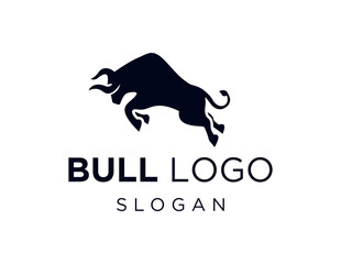 Logo design about Bull on white background. created using the CorelDraw application.