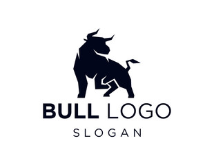 Logo design about Bull on white background. created using the CorelDraw application.