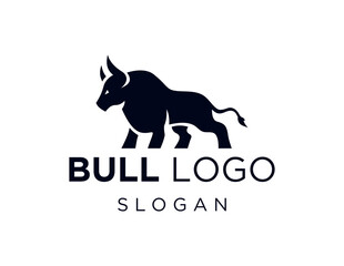 Logo design about Bull on white background. created using the CorelDraw application.