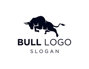Logo design about Bull on white background. created using the CorelDraw application.