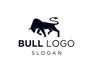 Logo design about Bull on white background. created using the CorelDraw application.