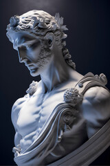 Fototapeta na wymiar marble statue of man