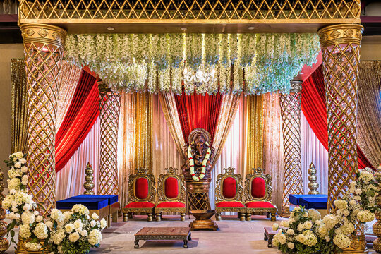 Indian Outdoor Wedding Canopy Mandap Decoration