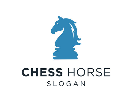 Logo design about Horse Chess on white background. created using the CorelDraw application.