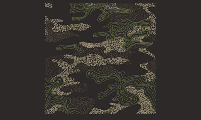 Camouflage seamless pattern.  Vector illustration. Military army green hunting. texture military camouflage repeats.