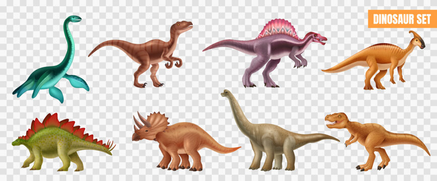 Realistic Dinosaurs Set