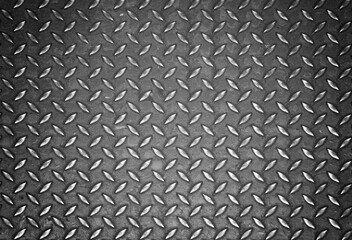 Black and white Diamond steel plate background