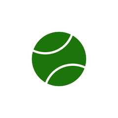 Tennis ball icon vector logo design template
