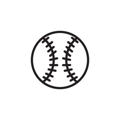 Fototapeta na wymiar Baseball icon vector logo design template
