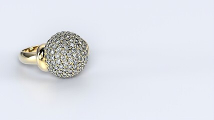 Obraz premium ring, wedding, engagement, gold, jewel, diamond, ball