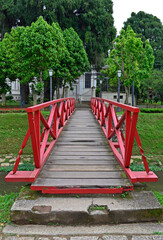 Wooden bridge in Petropolis, Rio de Janeiro, Brazil