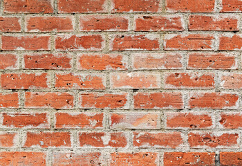 Naklejka premium Red brick wall texture background