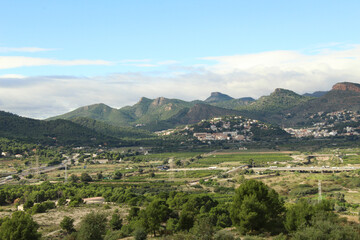 Fototapeta na wymiar View of the Calderona mountain range