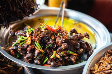 Fried Small Birds, Skuon Cambodia
