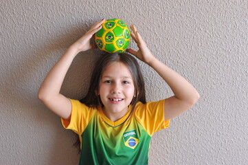 comemoração gol copa do mundo brasil esporte nacional  - obrazy, fototapety, plakaty