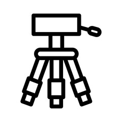 tripod line icon illustration vector graphic