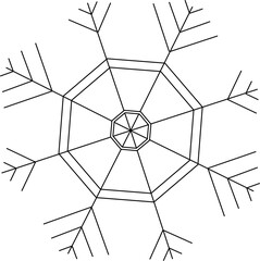 Obraz premium snowflake icon