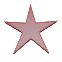 Obraz premium red star