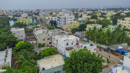 Obraz premium view of the anantapur city, India