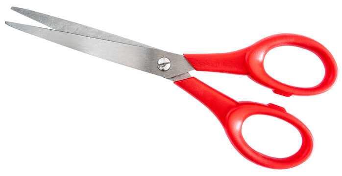 ciseaux sur fond transparent