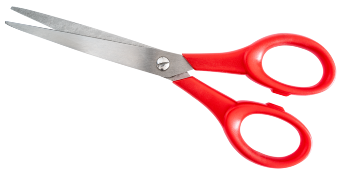 ciseaux sur fond transparent - Powered by Adobe