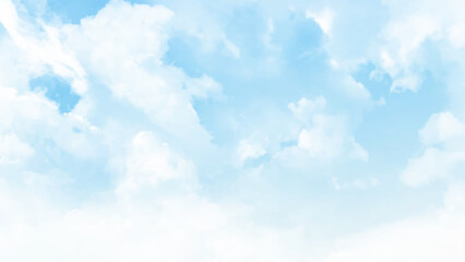 Soft blur of cloud with a pastel color style for background.