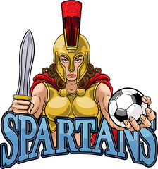 Spartan Trojan Gladiator Soccer Warrior Woman