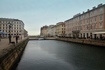 Fototapeta na wymiar Canal Grande di Trieste