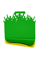 Box 3d azul Torcida de futebol © Wagner France Design