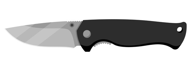 Jackknife. Cute jackknife isolated on white background. Vector illustration