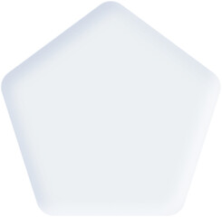 White Blank Shape Shadow Neumorphism Style