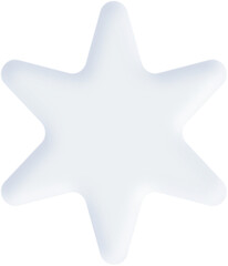 Obraz premium White Blank Shape Shadow Neumorphism Style